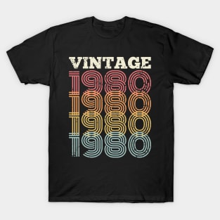 50th birthday gifts for men and women 1980 gift 40 years old T-Shirt